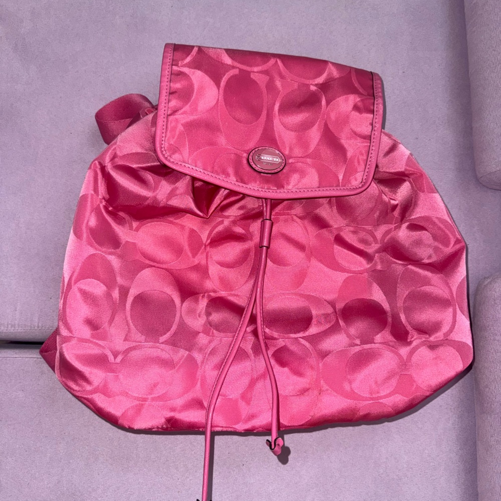 Pink Coach Backpack